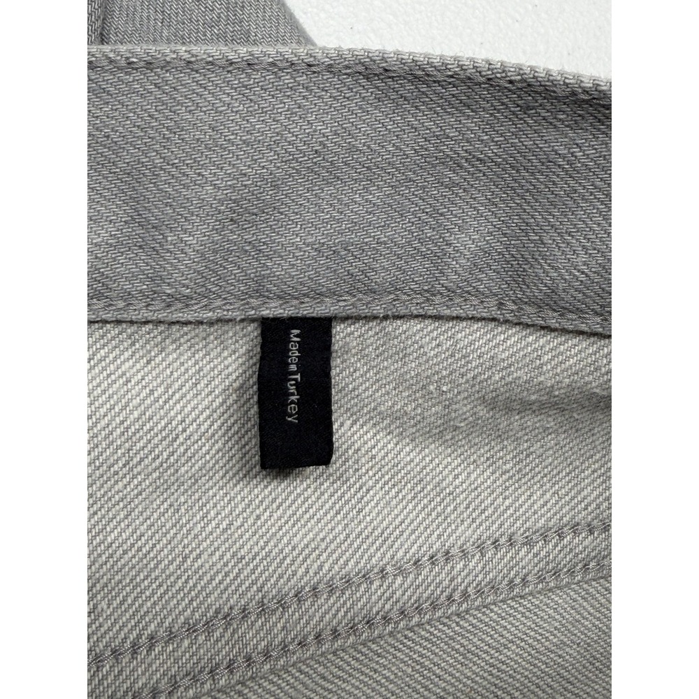 Theory Jeans Womens 29 Gray Treeca D Colored Drill Slim Crop Casual Comfortable - Picture 4 of 9